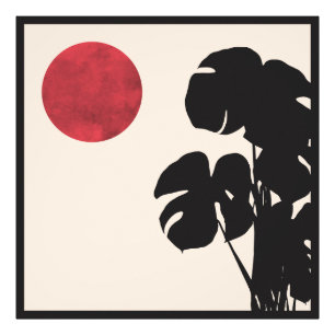 Foto Moderna Monstera & Sol de mediados de siglo Arte M