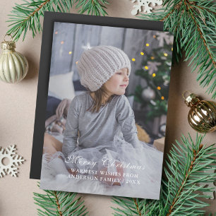 Foto moderna personalizable de Feliz Navidad