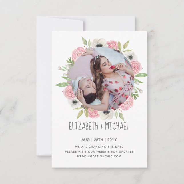 Foto moderna que cambia la corona floral de la fec (Anverso)