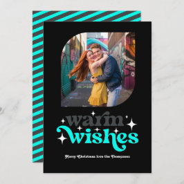 Foto moderna retro de Navidad con carbón y acuarel