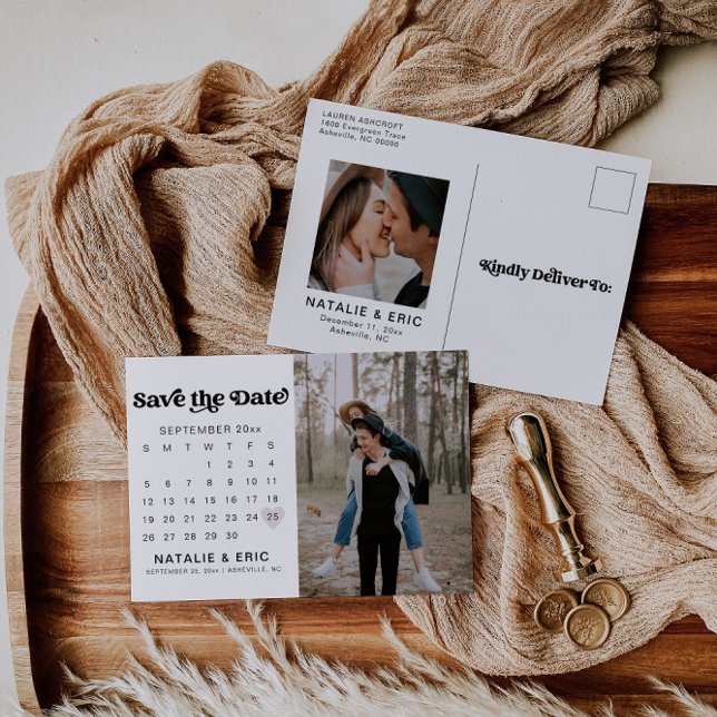 Foto Moderna Retro Guardar la postal de fecha (Subido por el creador)