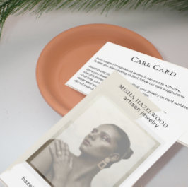 Foto moderna Tarjeta de cuidado de joyas hecha a m