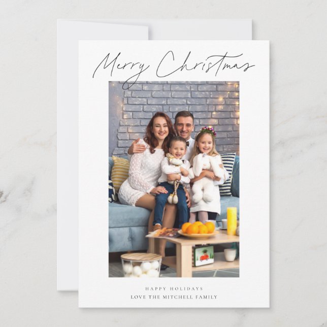 Foto moderna y elegante de navidad (Anverso)