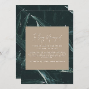 Foto moderna y elegante de recuerdo del dolor