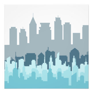 Foto Moderno Cityscape Pixel Art - Diseño urbano Skylin