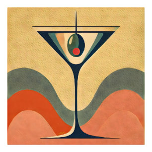 Foto Moderno de mediados de siglo "ola de martini de ac