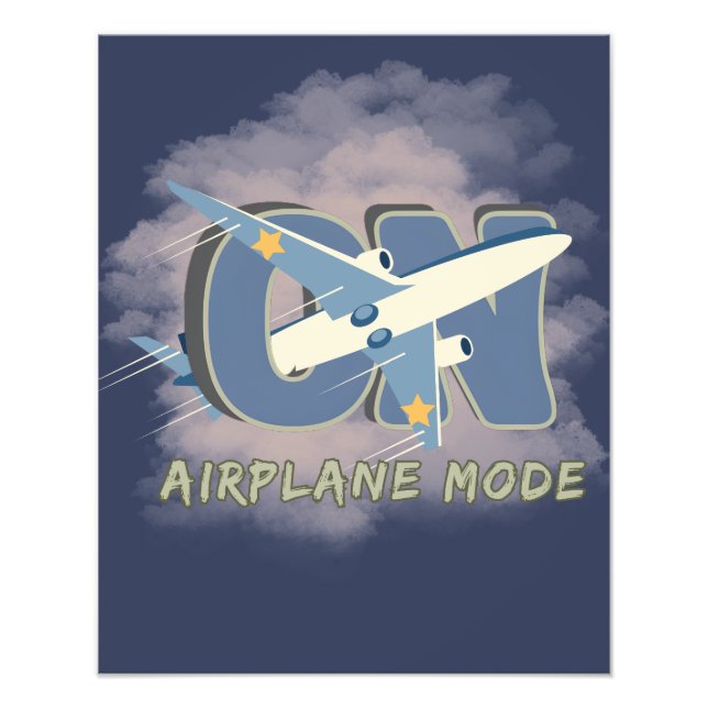 Foto Modo Avión ACTIVADO – Arte de Pared de Viaje (Frente)