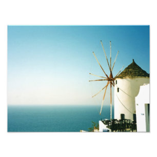 Foto Molino de viento de Santorini, Grecia