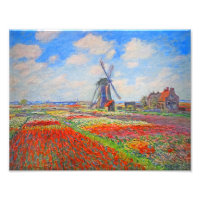 Molino de viento Monet Tulips