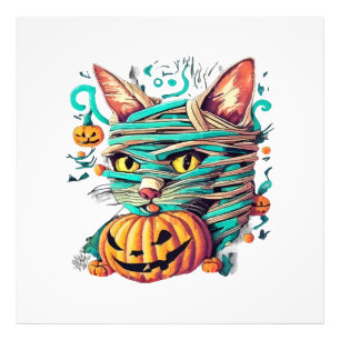 Foto Momia Divertida Gato Halloween
