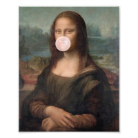 Mona Lisa Soplando Chicle Rosa