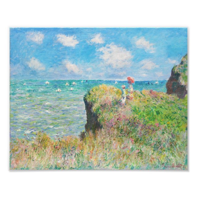 Foto Monet Cliff Walk en Pourville (Frente)