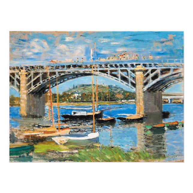 Foto Monet - El puente sobre el Sena, (Frente)
