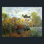 Foto Monet Rosa Garden<br><div class="desc">Monet Rosa de la estampa del jardín. Óleo sobre lienzo de 1883. El impresionista francés Claude Monet creó algunos de los paisajes de jardín más hermosos cerca de su casa en Giverny. Esta es una de sus primeras obras que retrata un jardín rosa por la mañana cerca de Argenteuil. El...</div>