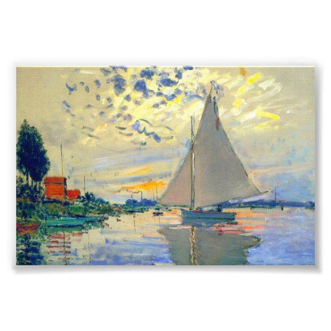 Foto Monet Sailboat en Le Petit-Gennevilliers (Frente)