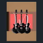 Foto Monograma de guitarra eléctrica de arte pop inicia<br><div class="desc">Instrumentos musicales Diseños gráficos Ilustraciones</div>