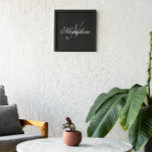 Foto Monograma único personalizado de nombre blanco y n<br><div class="desc">Diseño de monograma único personalizado en blanco y negro para cualquier persona.</div>