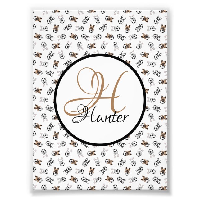 Foto Monogramación de Cachorros de Fútbol Deportivo (Frente)