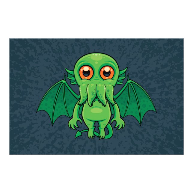 Foto Monstruo de Cthulhu Verde (Frente)