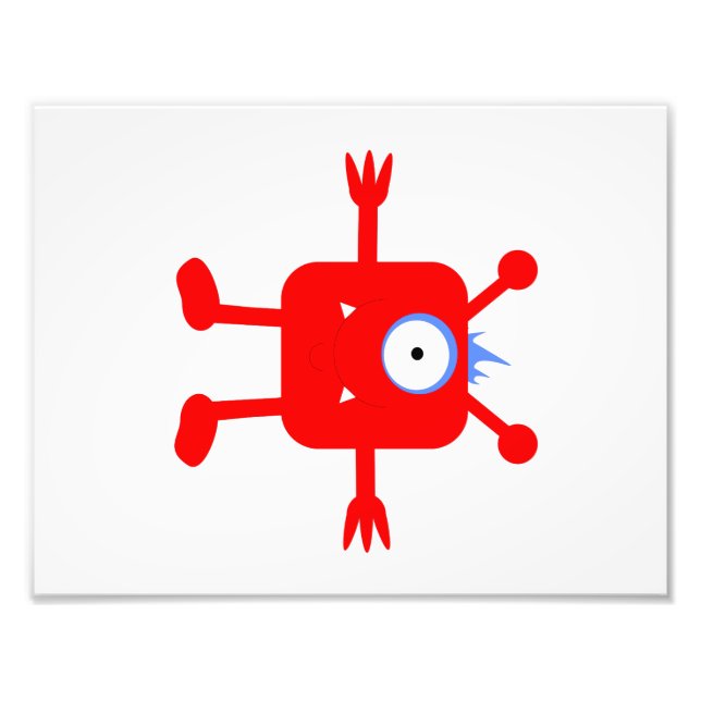 Foto Monstruo Tema de Baby Boy Room Print (1 de 4) (Frente)