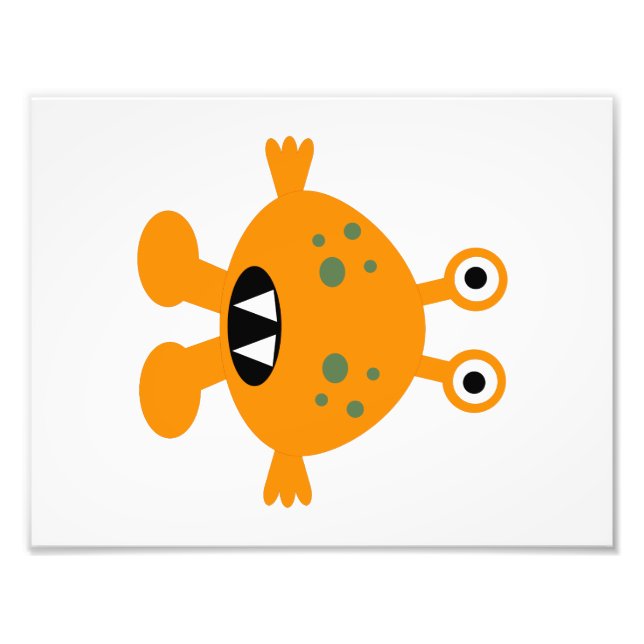 Foto Monstruo Tema de Baby Boy Room Print (4 de 4) (Frente)