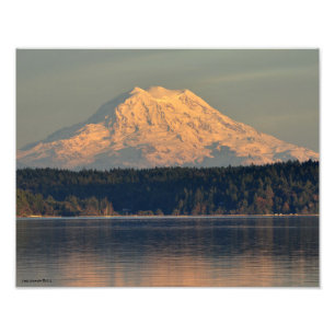 Foto Montaje 11X14 Rainier y entrada Funda al atardecer