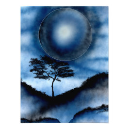 Foto Montaña de Luna Azul Profunda