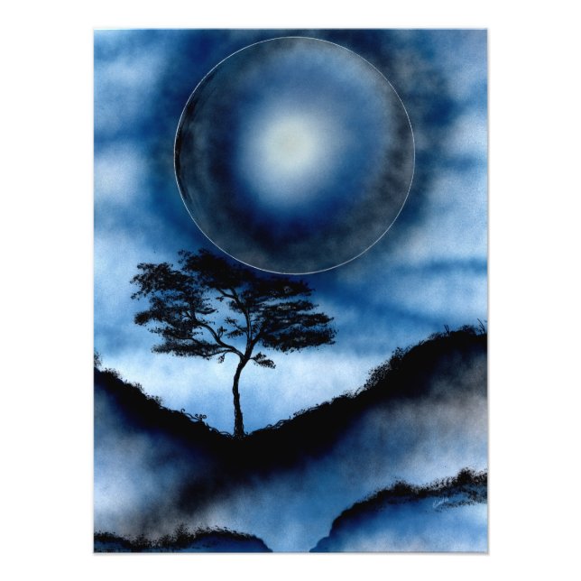 Foto Montaña de Luna Azul Profunda (Frente)