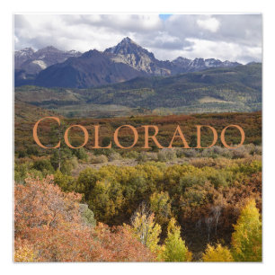 Foto Montaña Púrpura Contrasta Colorado
