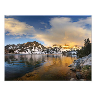 Foto Montañas Ediza Lake Sunset - Sierra Nevada