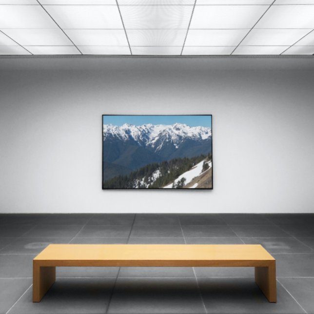Foto Montañas olímpicas cubiertas de nieve (In Situ Framed)