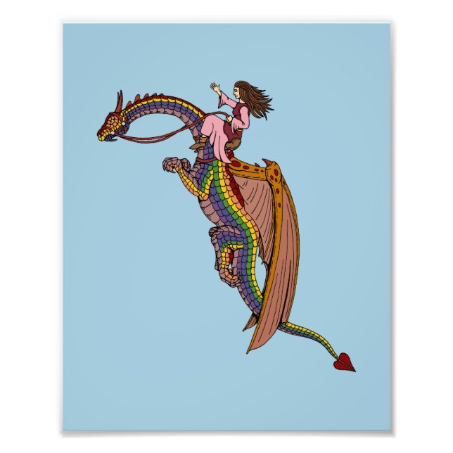 Foto Montando el dragón arcoiris (Frente)