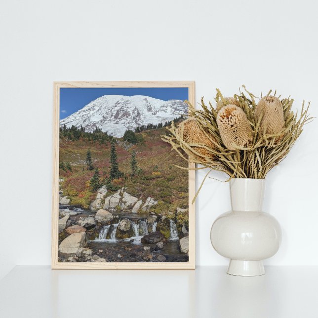 Foto Monte Rainier y Edith Creek (In Situ Framed)