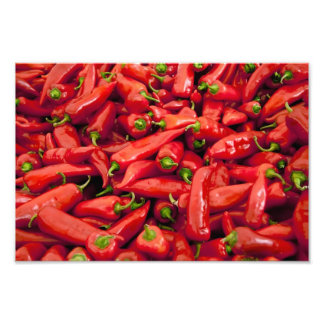 Foto Montón De Grandes Pimientos Rojos