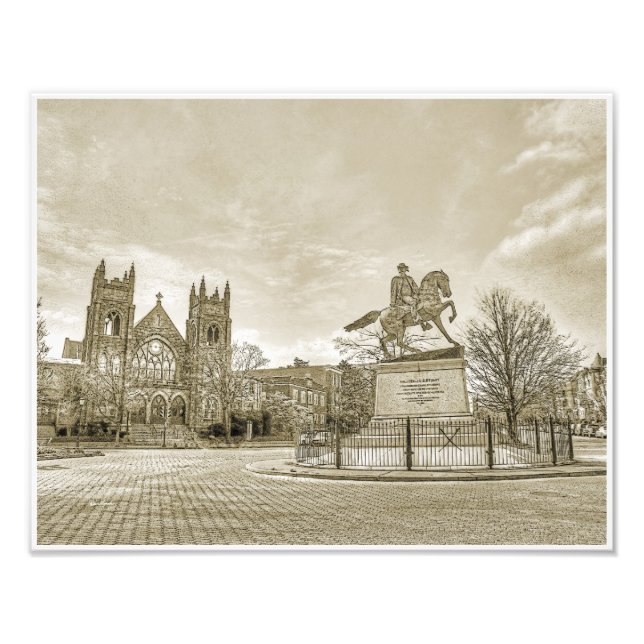 Foto Monumento a Richmond VA Virginia JEB Stuart (Frente)