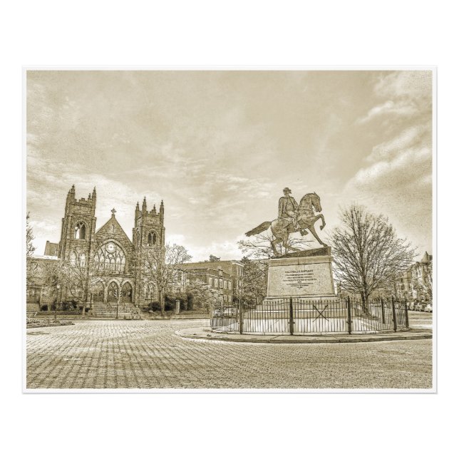 Foto Monumento a Richmond VA Virginia JEB Stuart (Frente)