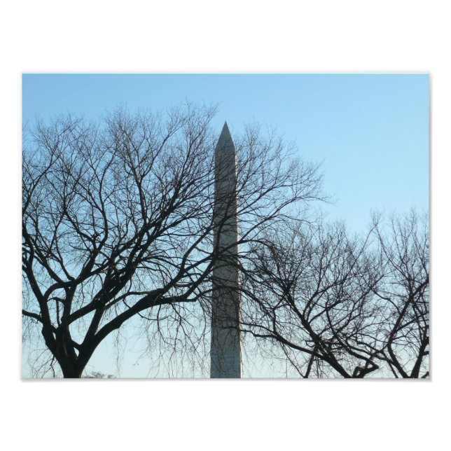 Foto Monumento a Washington en el paisaje invernal I (Frente)