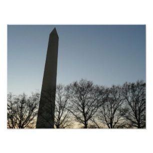Foto Monumento a Washington en el paisaje invernal II