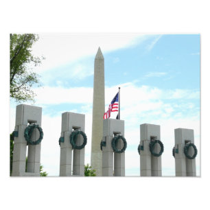 Foto Monumento a Washington y Memorial de la Segunda Gu