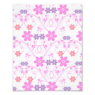 Foto Morado y rosa floral moderna