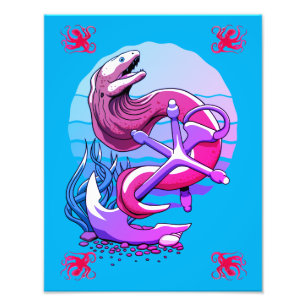 Foto Moray Eel y Anchor y pulpo