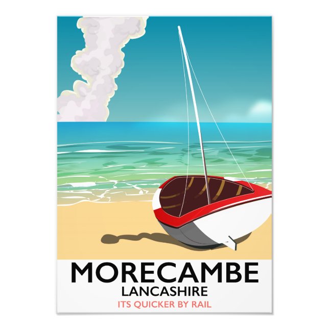 Foto Morecambe, afiche de viajes a la costa de Lancashi (Frente)
