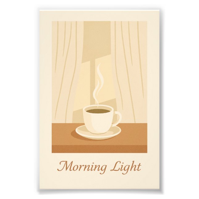 Foto Morning Light Coffee Poster (Frente)