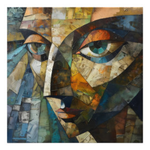 Foto Mosaic Abstract Face