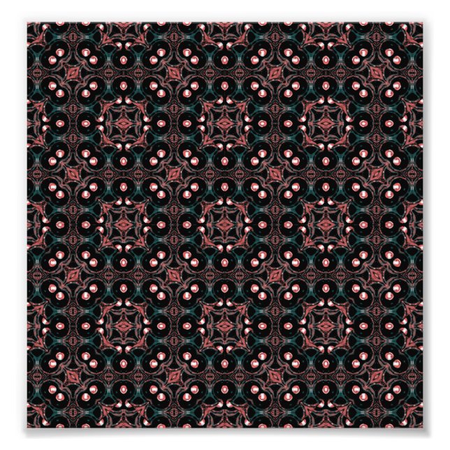 Foto Mosaico de impresión gemétrica oscuro y transparen (Frente)