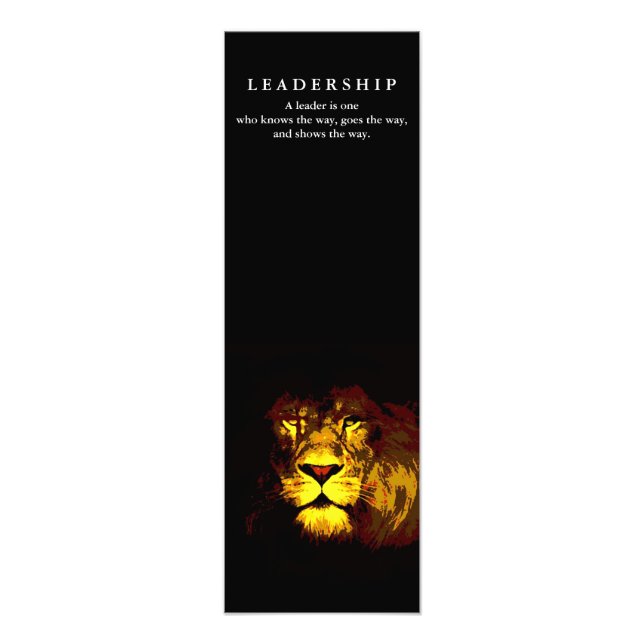 Foto Motivational Leadership Lion (Frente)