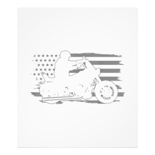 Foto Motocicleta patriótica bandera estadounidense vint