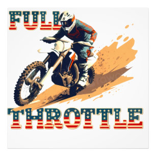 Foto Motocross de bicicleta de tierra a toda velocidad 