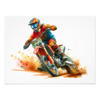 Foto Motocross Rider in Action