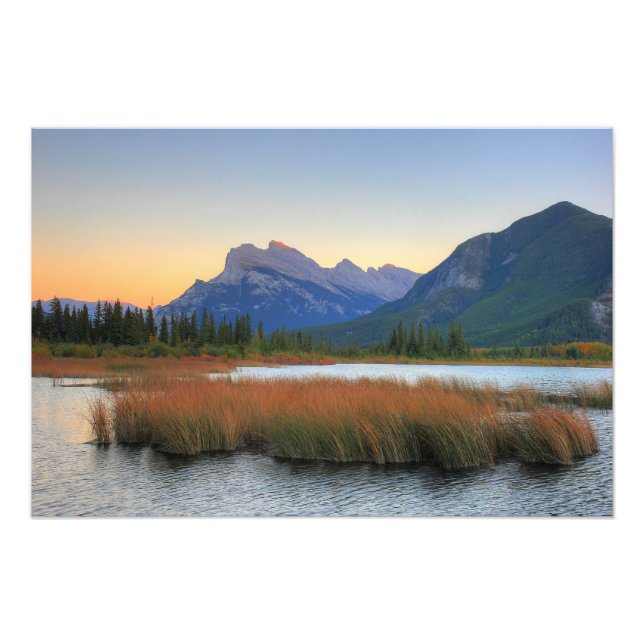 Foto Mount Rundle y Vermilion Lake Sunset (Frente)